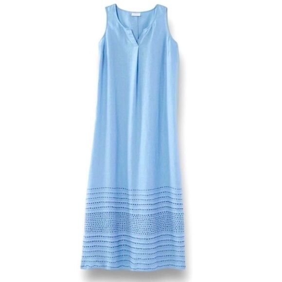 J. Jill Pure Jill Large Petite Kantha Stitched Maxi - Picture 1 of 10